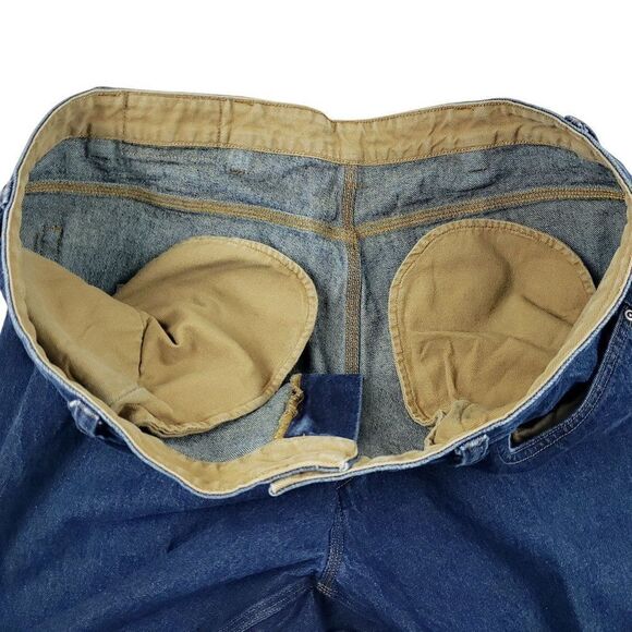 Duluth Trading Co. Men's Size 44x28 Medium Wash Straight Legs Relaxed Fit Jeans - Picture 4 of 8